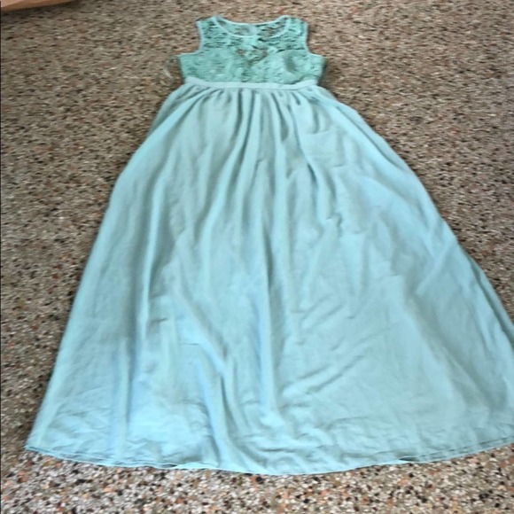 Maniju mint green designer gown L prom gala wedding event party aniversarry - Picture 6 of 10